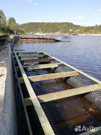 Пластиковый понтон пирс причал