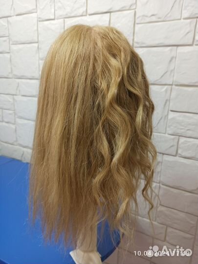 Голова манекен с натуральными волосами