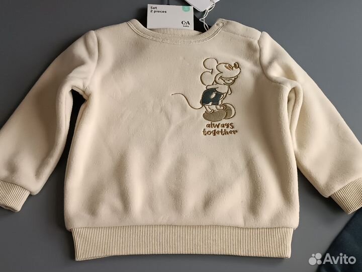 Свитшот флис и джоггеры c&a 74.80