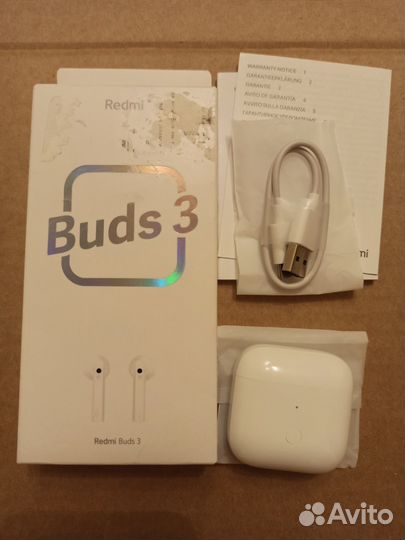 Наушники TWS Xiaomi Redmi Buds 3 белый