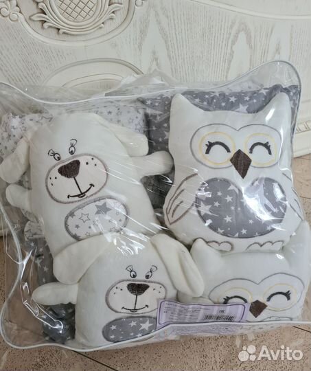 Бортики в кроватку новые