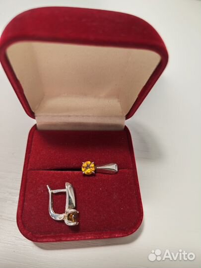 Серьги,кольцо,подвеска с султанитом