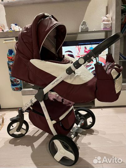 Коляска 2 в 1 эко кожа