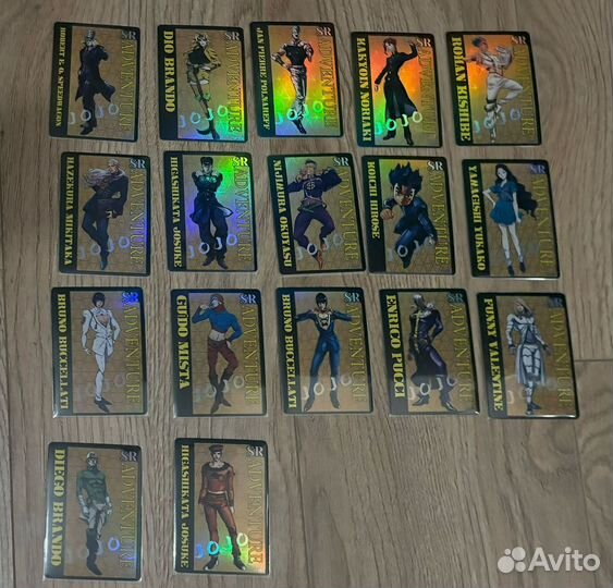 Коллекционные карточки jojo/джоджо