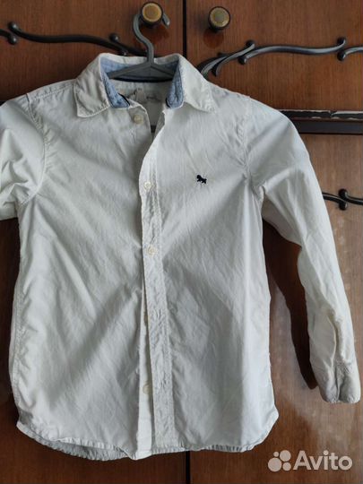 Рубашка h m + жилетка chessford 128