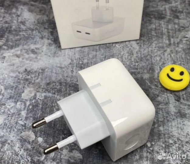 iPhone Быстрая Зарядка 35W 2 выхода USB-C + C