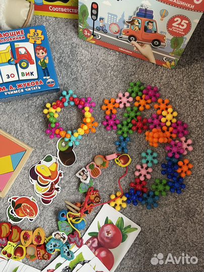 Игры с липучками, карточки, игры для моторики