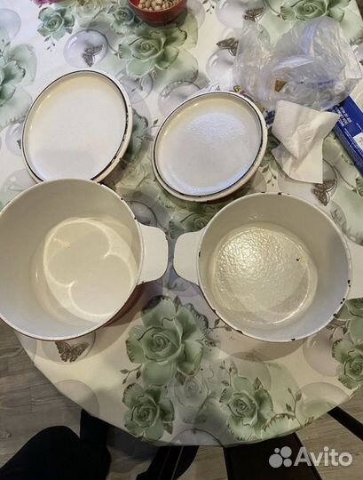 Казан-Кастрюля чугунная эмалированная СССР