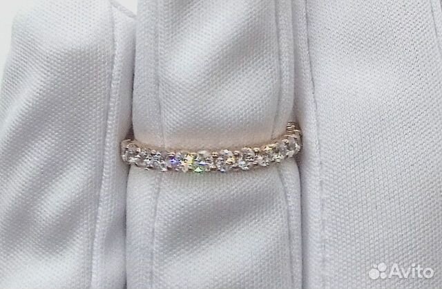 Золотое кольцо с фианитом 16,5р