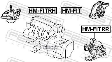 Опора кпп (гидравл) honda FIT GD4, jazz GD1 200