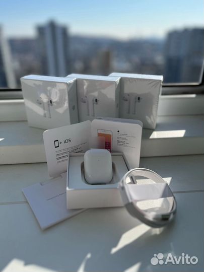 Apple airpods 2 беспроводные наушники