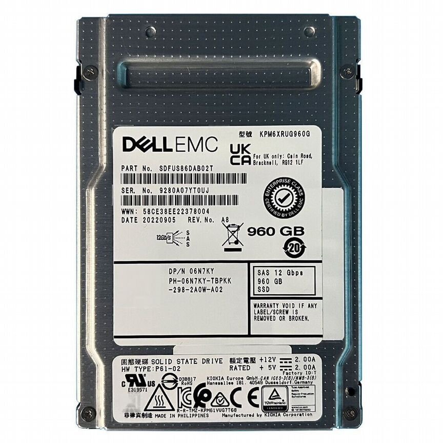 [6N7KY] Dell 960gb Kpm6xrug960g 6n7ky