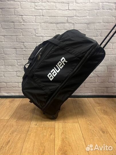 Хоккейный баул на колесах подростковый черный