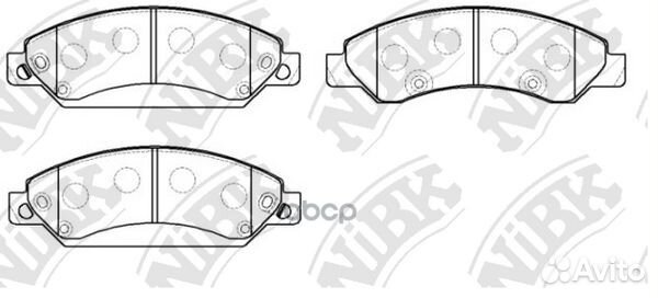 Колодки тормозные дисковые PN0400 NiBK