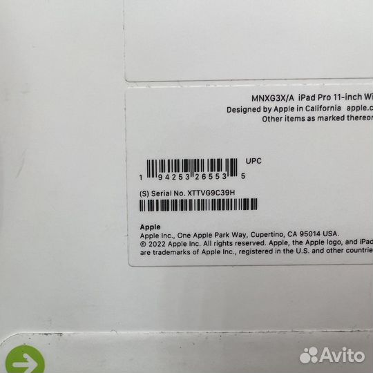 Apple iPad Pro 11 - inch 256Gb Wi-Fi