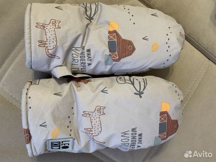 Муфта варежки на коляску leokid