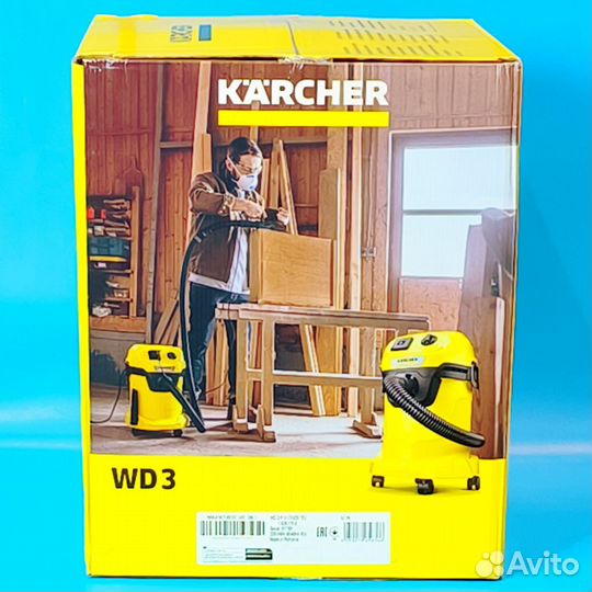 Пылесос Karcher WD3 P V -17/4/20 ; розетка (новый)