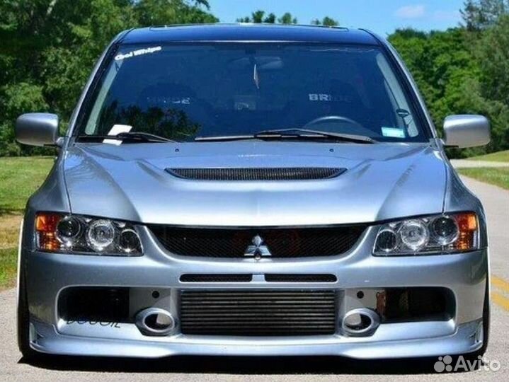 Губа MR на Mitsubishi Lancer evo 9