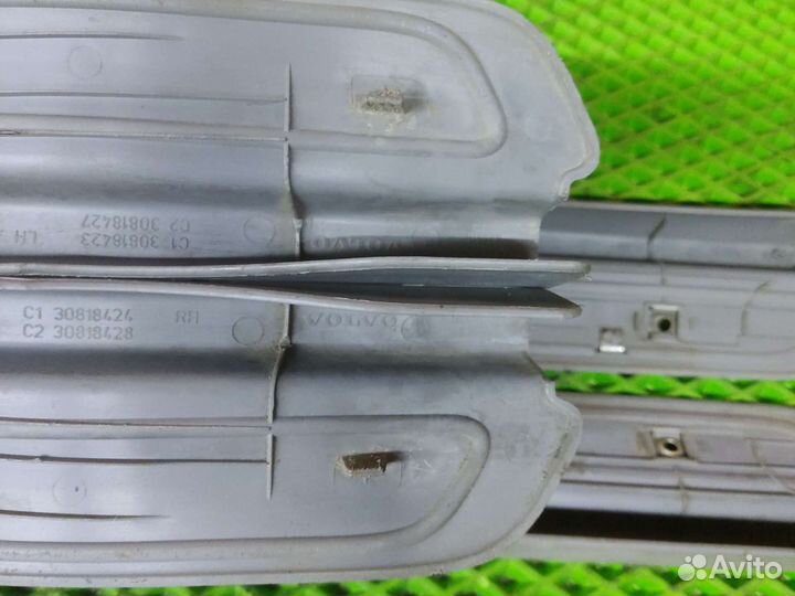 Декоративные накладки порога volvo s40 v40