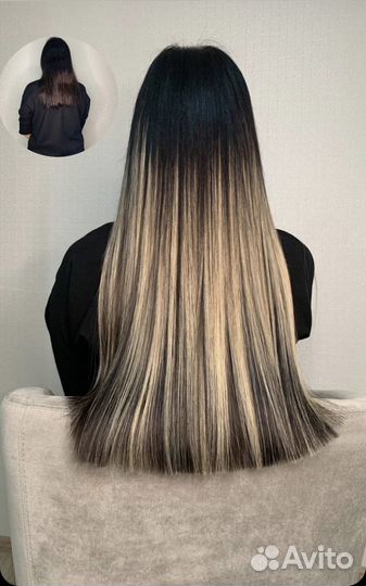 Коррекция наращенных волос