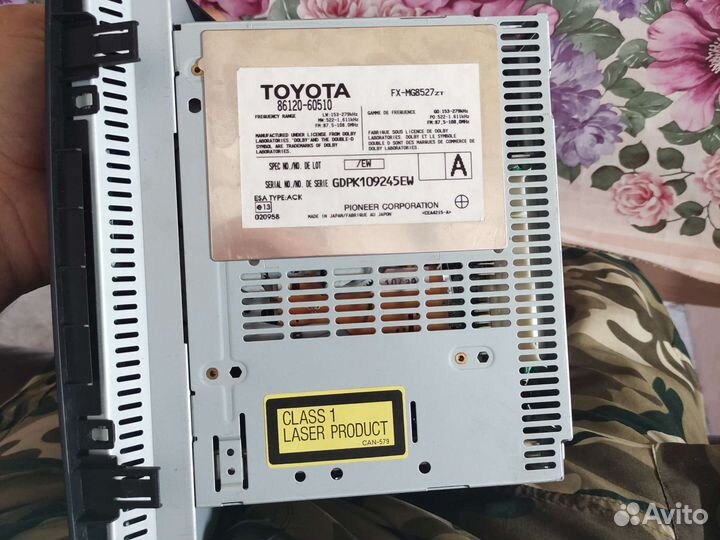 Магнитола тойота 86120-60510