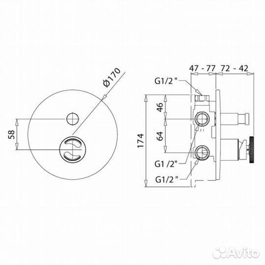 Смеситель для ванны Migliore Reversa 28191 хром
