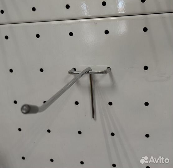 Крючок одинарный хромированный 150 мм диаметр 4мм