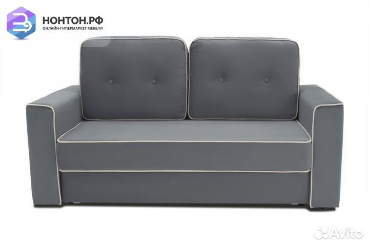 Диван еврокнижка Берген темно-серый