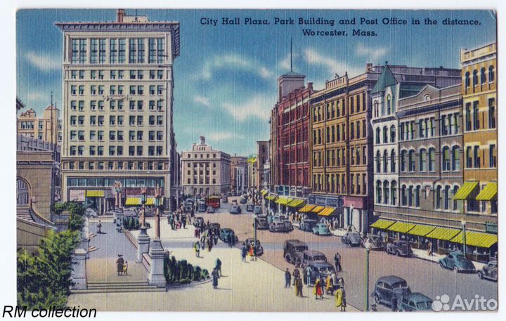 Почтовые карточки США 1939-1949 года