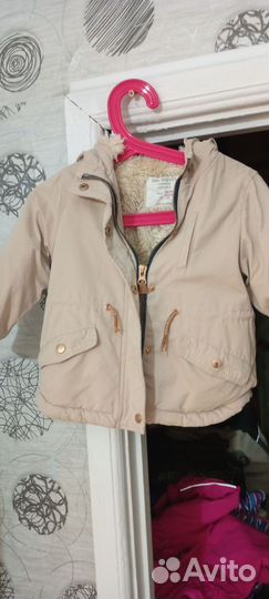 Парка для девочки размер 92