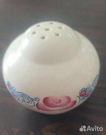 Винтажная солонка фаянсовая зик Конаково (1950-е)