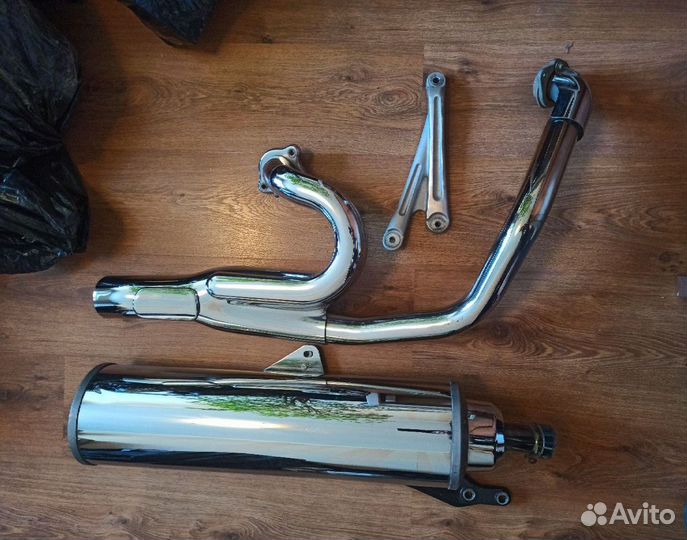 Выхлоп, глушитель Yamaha XV1700 Warrior