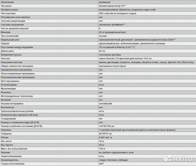 Эллиптический тренажер svensson body labs comfortl