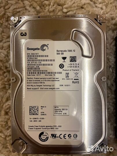 Жесткий диск Seagate 3.5 1000gb, 500gb,1TB