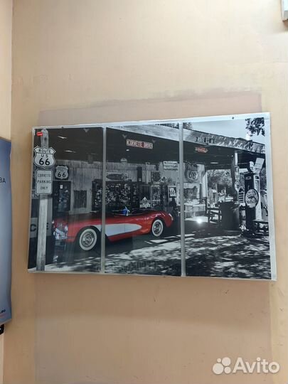 Картина из фото автомобиль