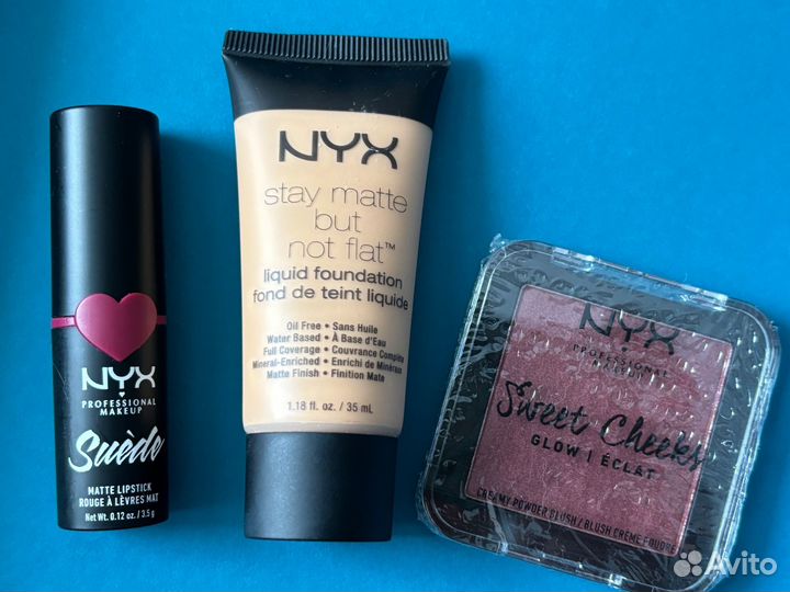 Румяна помада тональный крем NYX