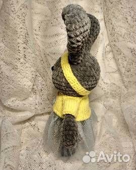 Зефирная зайка вязаная