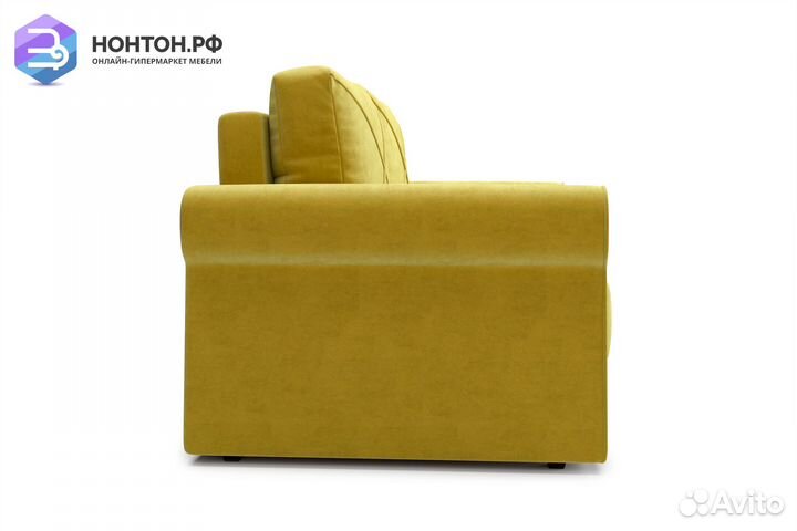 Диван еврокнижка Лира горчичный