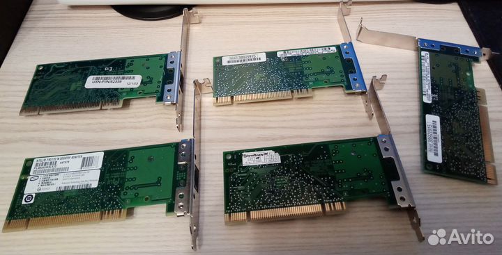Сетевые карты PCI 100/1000 мбит/c (15 штук)