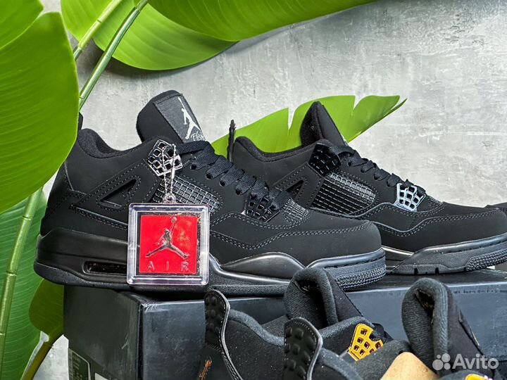 Nike Air Jordan 4 Черные