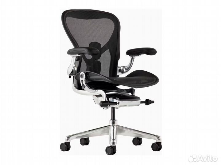 Кресло Herman Miller Aeron размер C/Black, Polishe