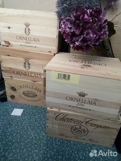 Деревянный ящик Ornelaia