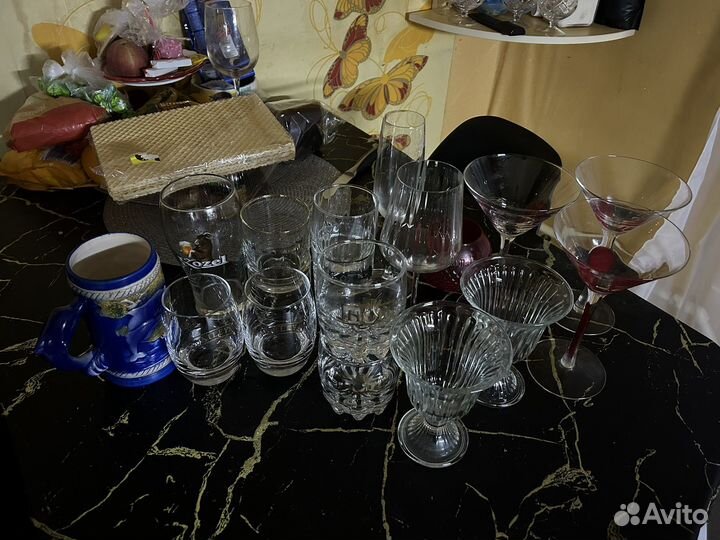 Бокалы разные