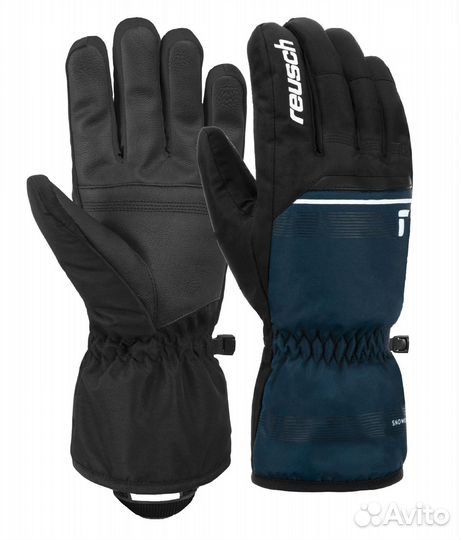11) Перчатки горнолыжные reusch Snow King Black