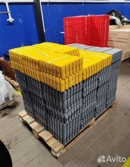 Модульная плитка пвх для гаража