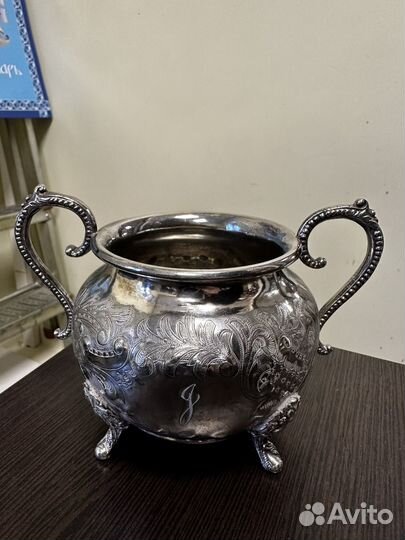 Сервиз кофейный,серебрение,Англия,начало 20 века