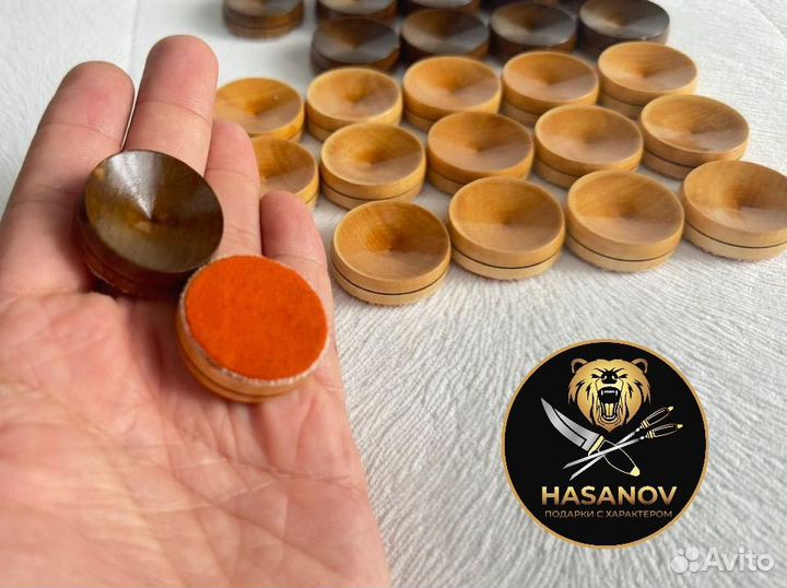 Фишки для нард ручной работы