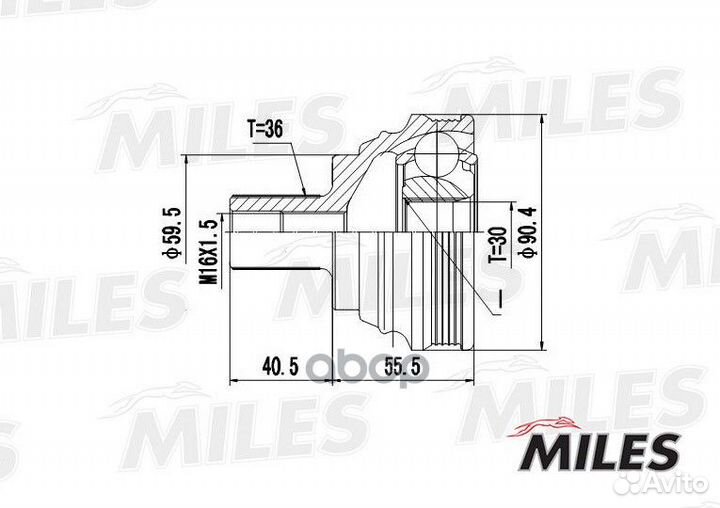 ШРУС наружный audi A3/VW