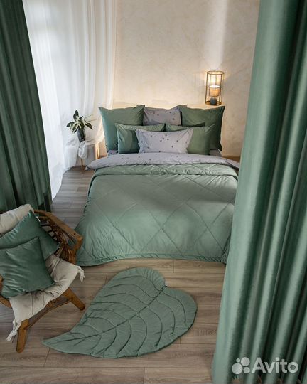 Покрывало Беллиссимо шалфей