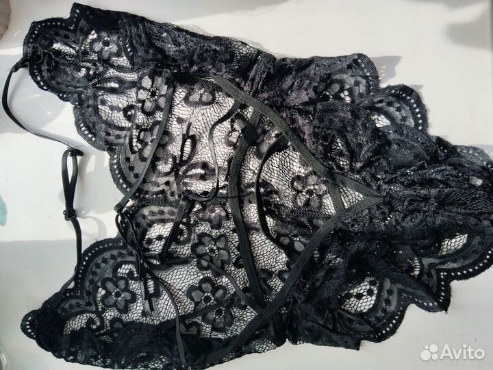 Боди чёрное сетка